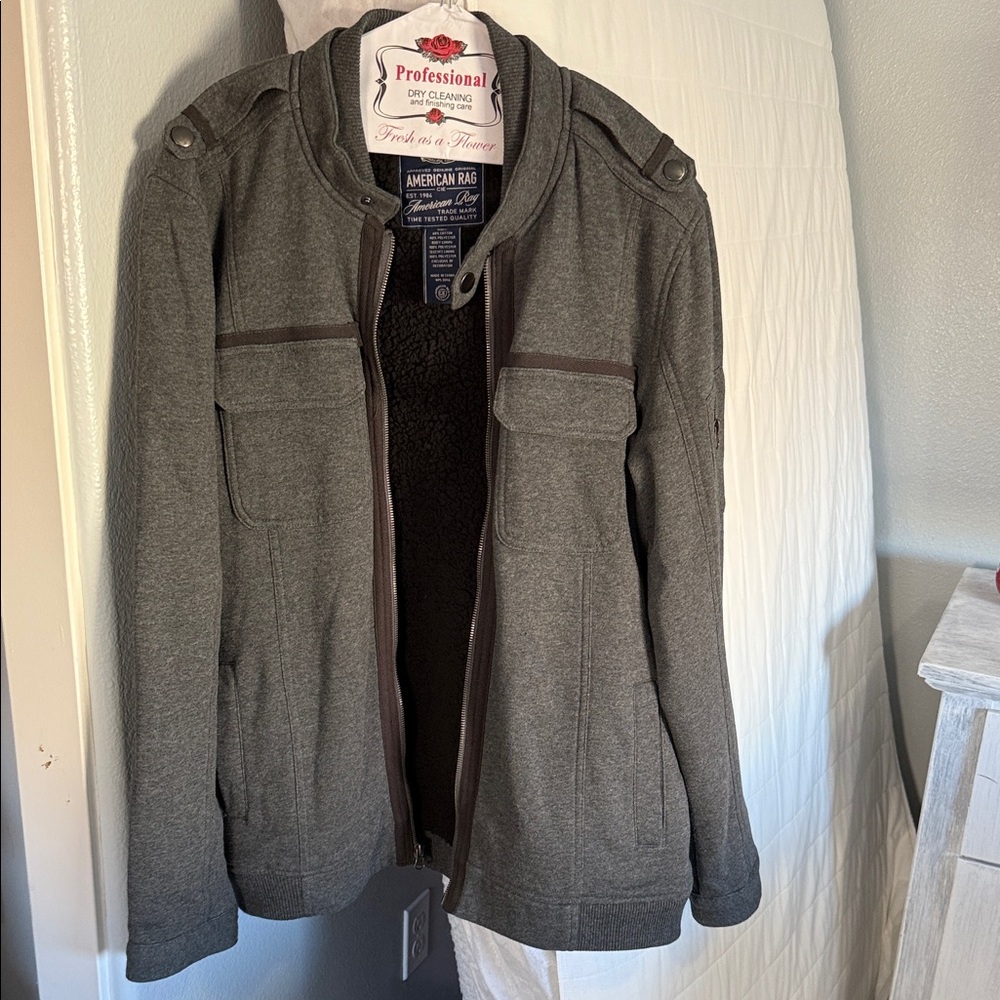 American Rag Charcoal Utility Jacket